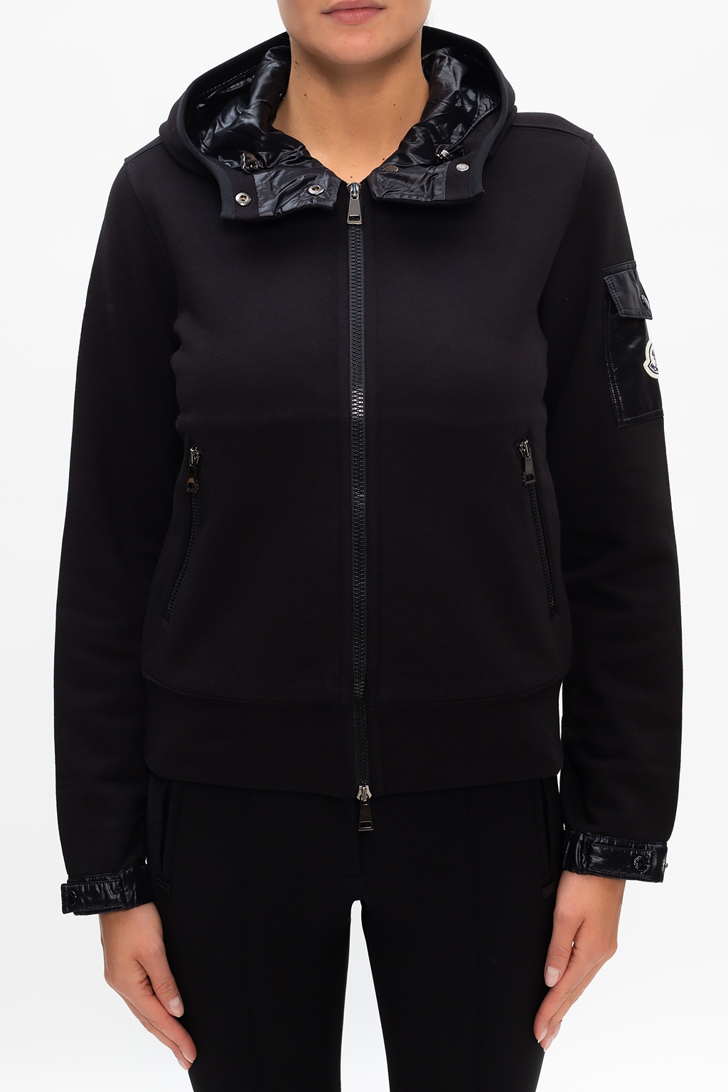 moncler zip up hoodie