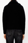 Moncler BLACK Ribbed cardigan with logo