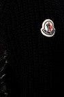 Moncler BLACK Ribbed cardigan with logo