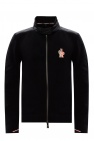 Moncler Grenoble BLACK ‘Maglia’ fleece jacket