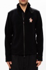 Moncler Grenoble BLACK ‘Maglia’ fleece jacket