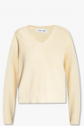 Samsøe Samsøe cream ‘Joanne’ V-neck sweater