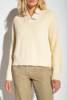Samsøe Samsøe cream ‘Joanne’ V-neck sweater