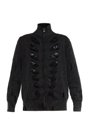 Cardigan with a vintage effect