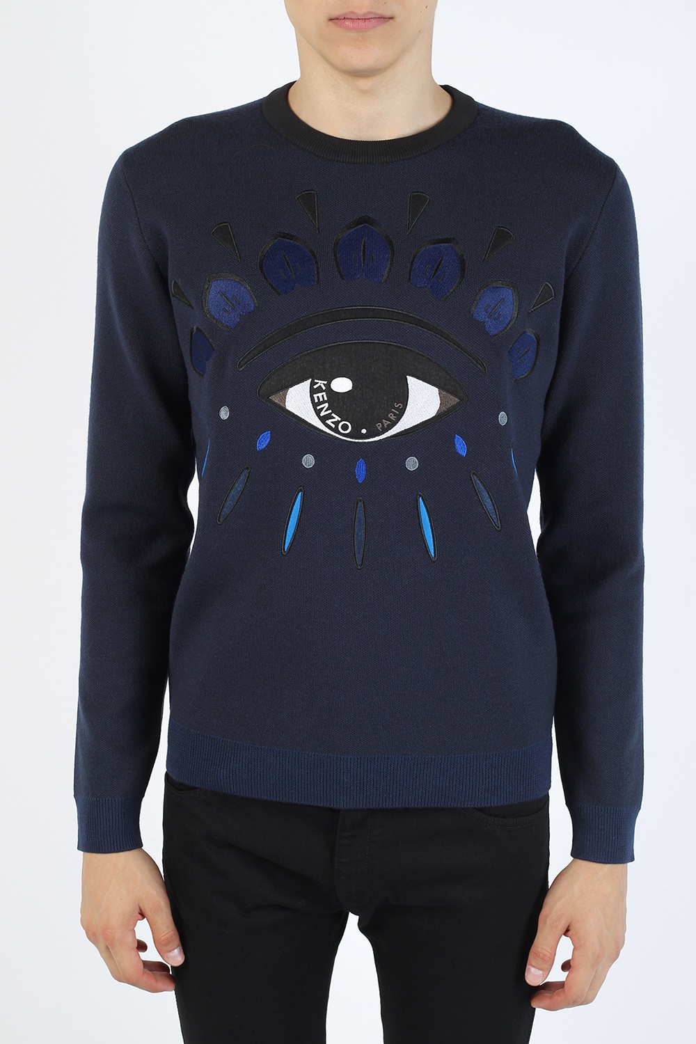 kenzo blue eye sweatshirt