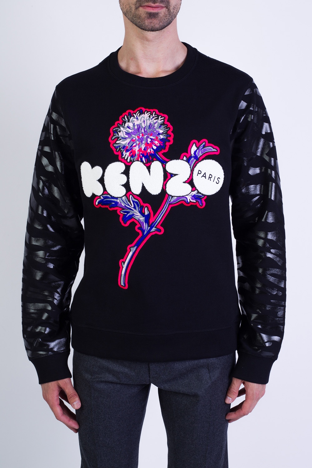 kenzo embroidered logo sweatshirt