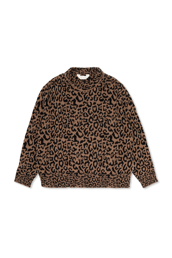 Sweater with Embroidered Logo od Palm Angels Kids