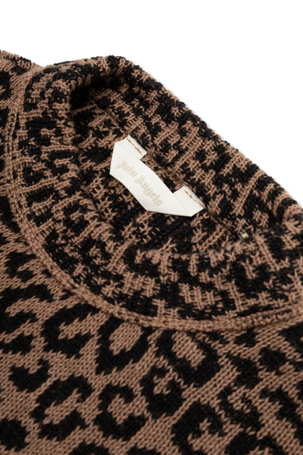 Palm Angels Kids Sweater with Embroidered Logo