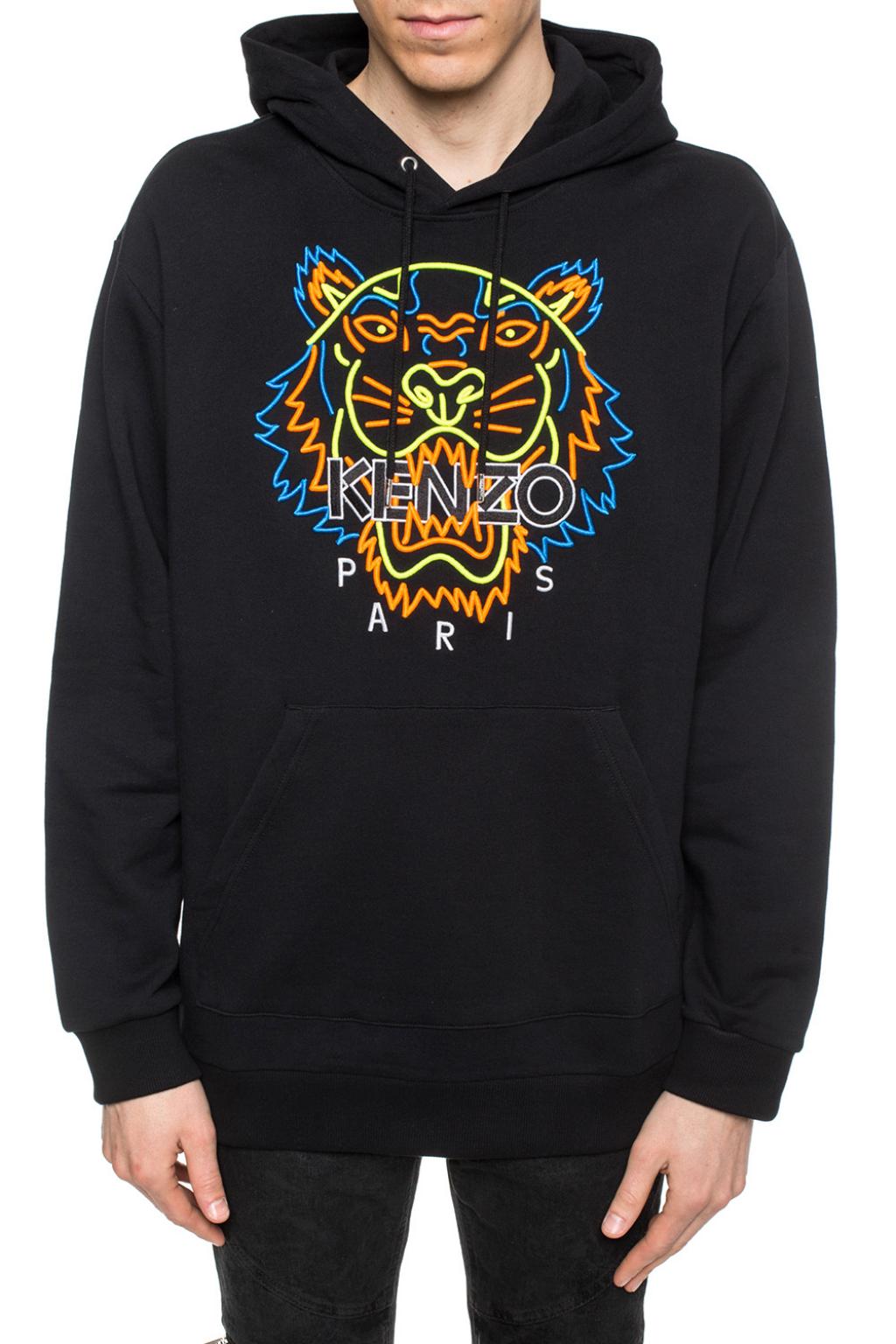 kenzo tiger motif sweatshirt