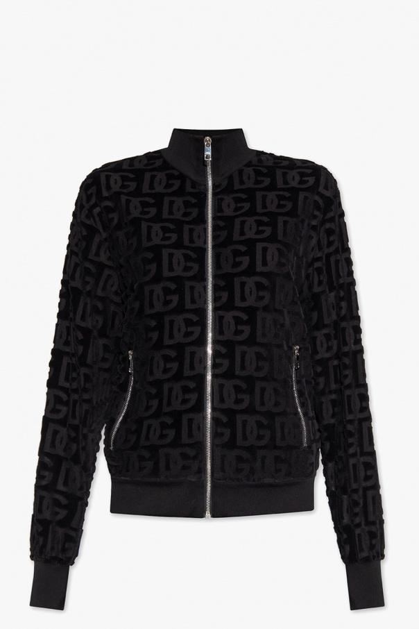 Dolce & Gabbana Monogrammed velvet sweatshirt