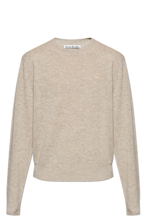 Wool sweater with logo