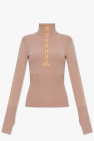 Ulla Johnson PINK ‘Drew’ sweater with standing collar