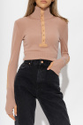 Ulla Johnson PINK ‘Drew’ sweater with standing collar