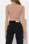 Ulla Johnson PINK ‘Drew’ sweater with standing collar