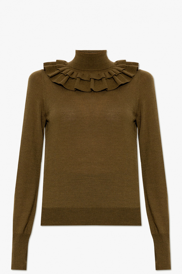 Ulla Johnson ‘Jean’ ruffled turtleneck sweater