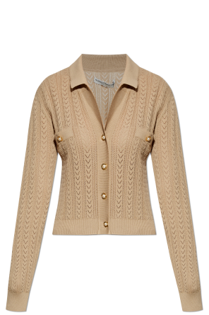Cardigan with decorative knit