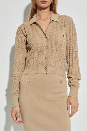 Alessandra Rich Cárdigan de punto decorativo