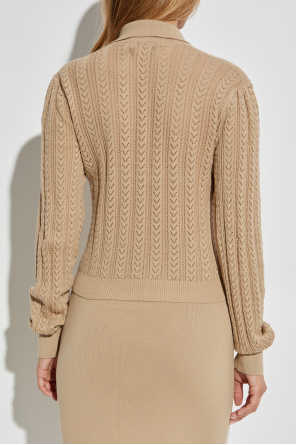 Alessandra Rich Cárdigan de punto decorativo