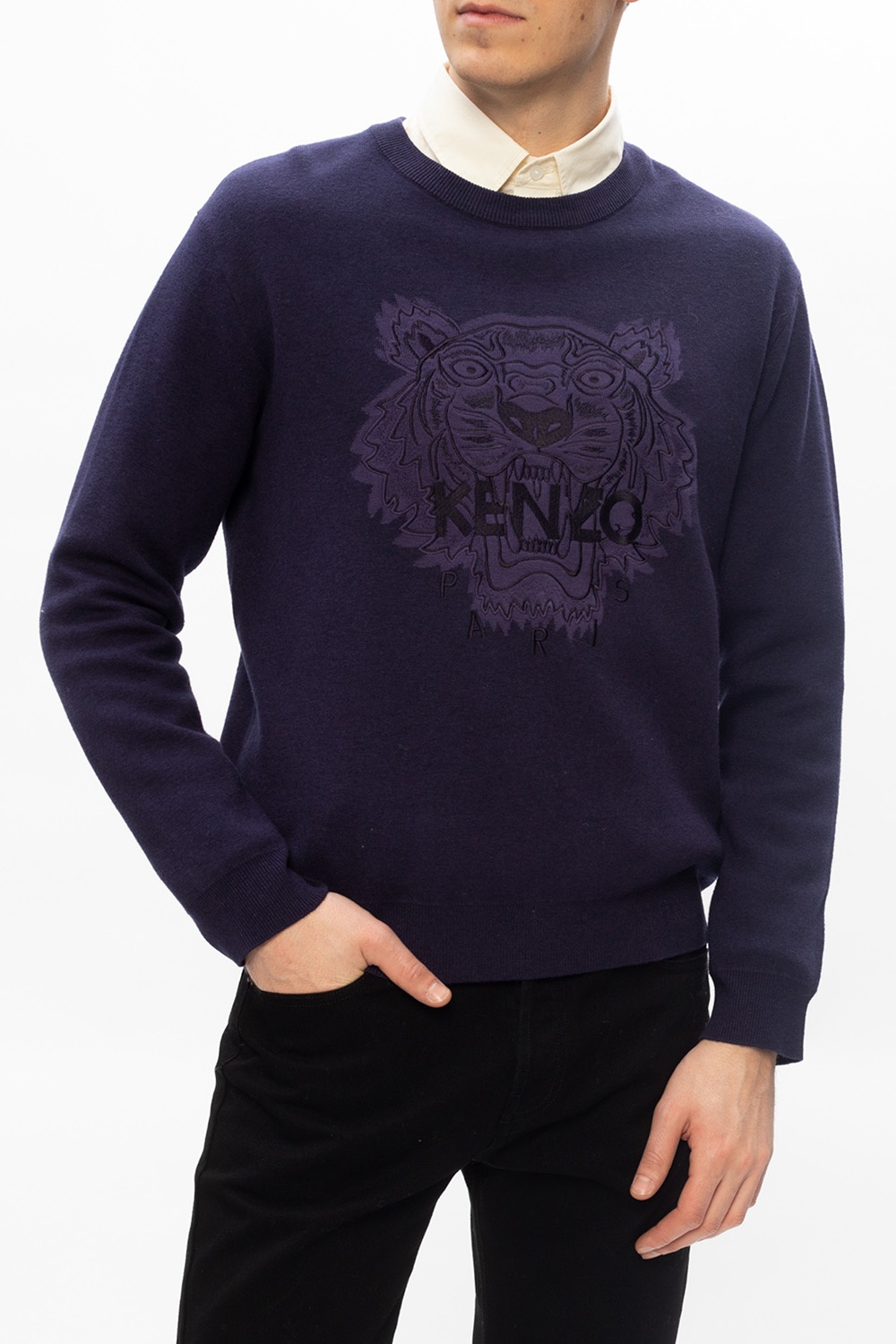 Kenzo Carhartt Shirt In Petroleum Cotton