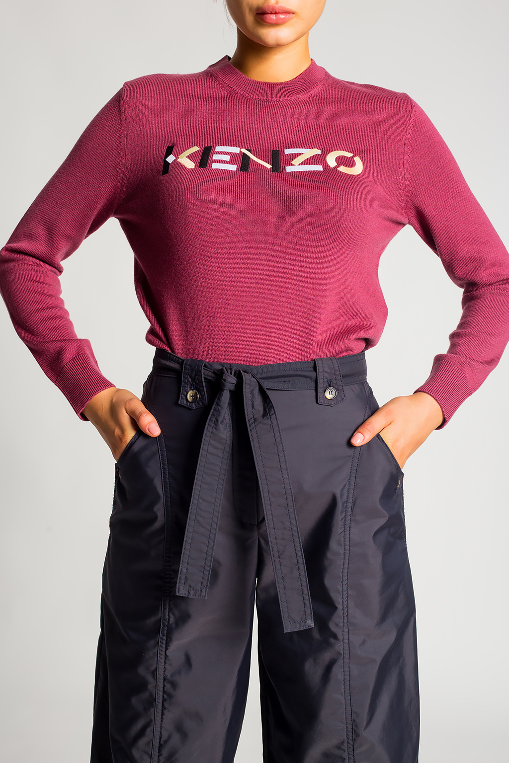 Kenzo viktor & rolf blue sheer shirt