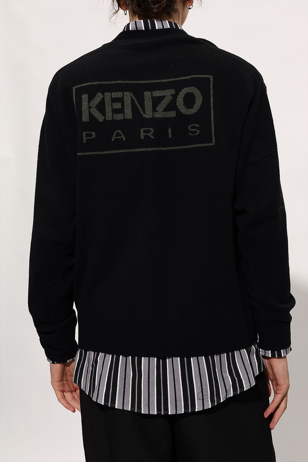 Kenzo padded zip-up hooded jacket Orange