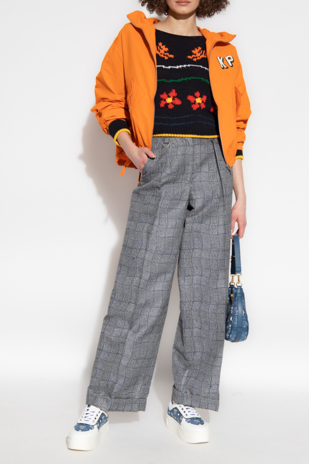 Kenzo Cropped jacket Flames with pattern