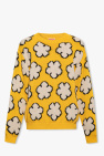 Kenzo YELLOW Sweater with floral motif