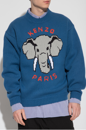 Kenzo sweater hooded with logo
