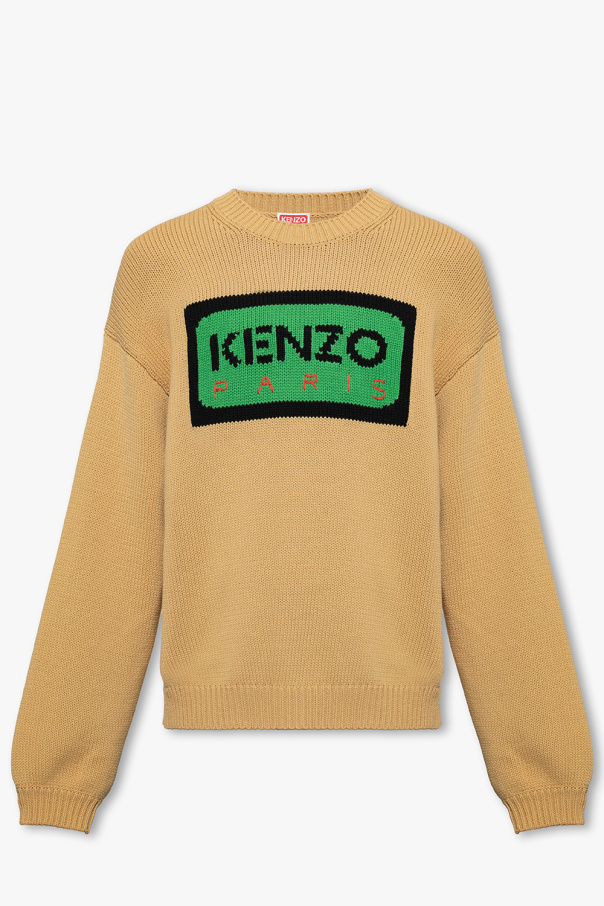 Kenzo Selected Homme Langærmet T-shirt med løs pasform og landskabsprint i sort