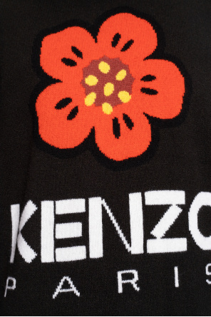 Kenzo Wełniany sweter z logo