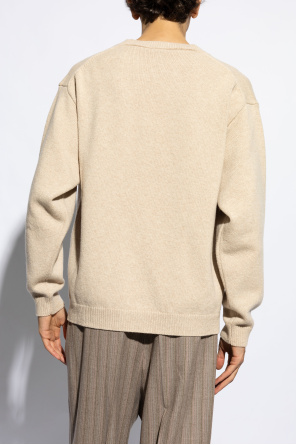 Kenzo Wełniany sweter z naszywką