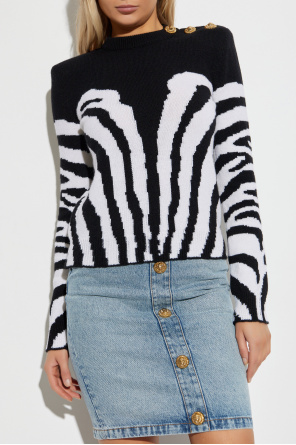 Balmain Jersey con botones decorativos en el hombro