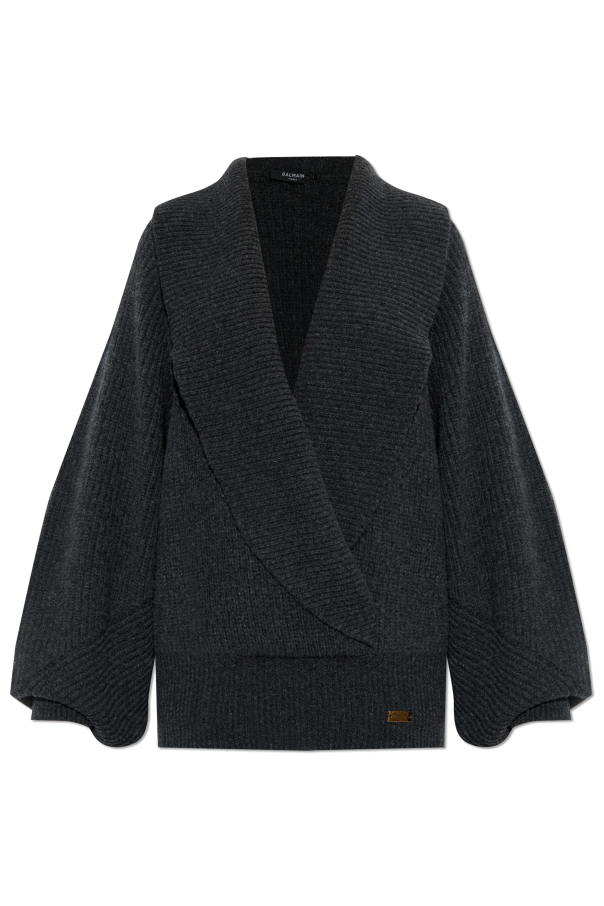 Loose-fitting wool sweater od Balmain