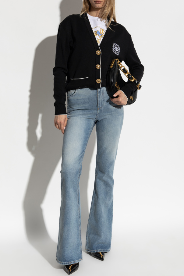 Balmain Cárdigan con bolsillos