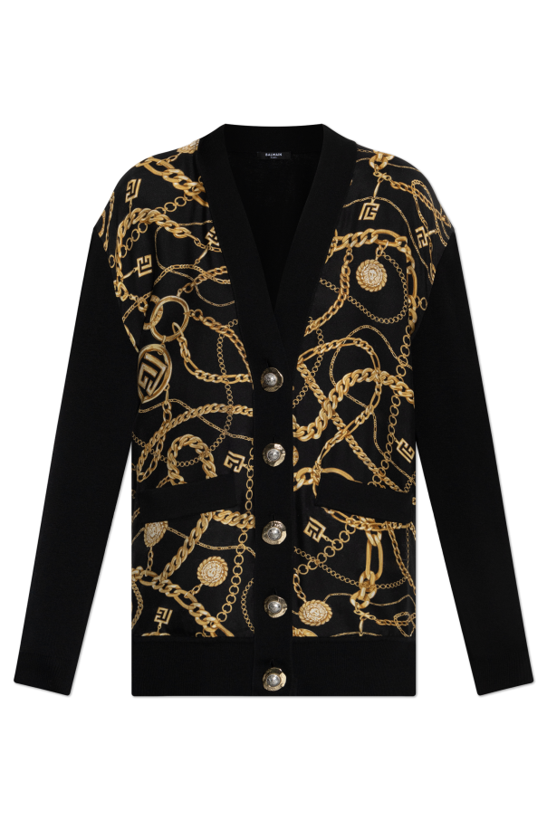 Cardigan made of combined materials, zdjęcie 1 Cardigan made of combined materials od Balmain