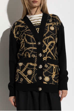 Balmain Cardigan made of combined materials
