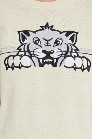 Kenzo Suéter con logo bordado en colores