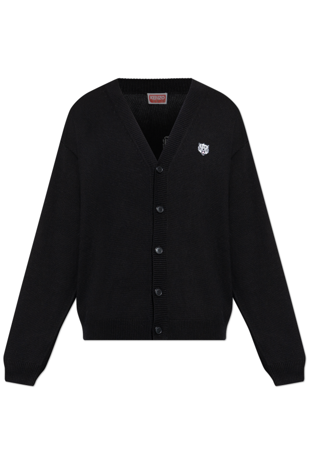 Cardigan with logo patch od Kenzo