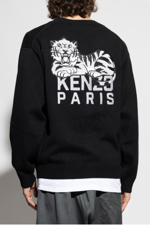 Kenzo Cárdigan con parche de logo