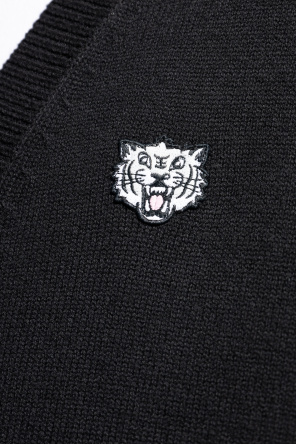 Kenzo Cárdigan con parche de logo