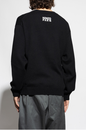 Kenzo Sweater with a colorfully embroidered logo