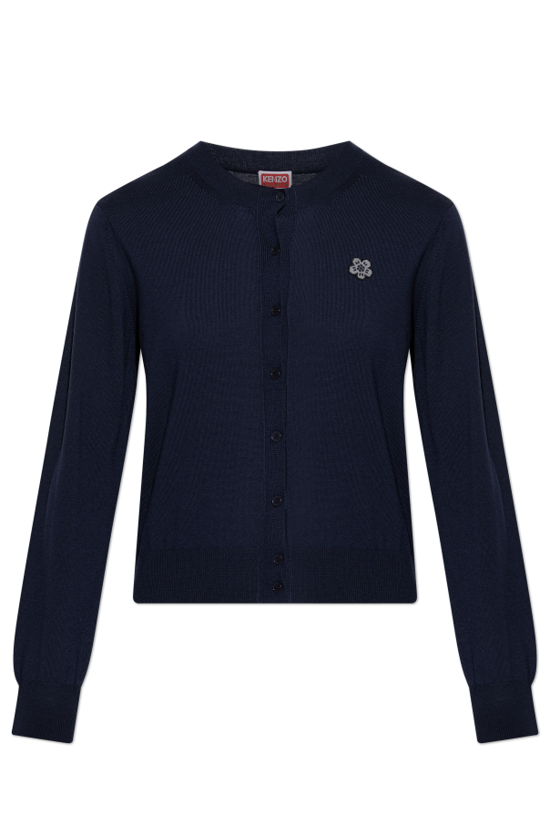 Wool cardigan with patch od Kenzo