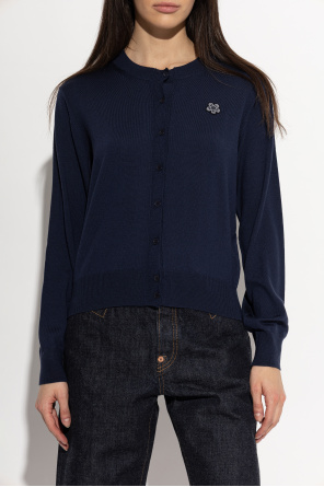 Kenzo Cárdigan de lana con parche