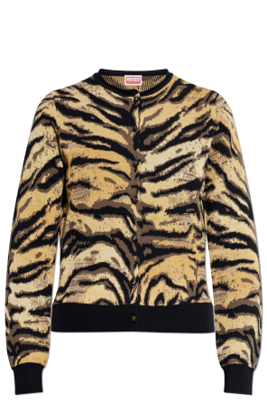 Cardigan with embroidered logo