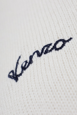 Kenzo Cárdigan de lana con logo bordado