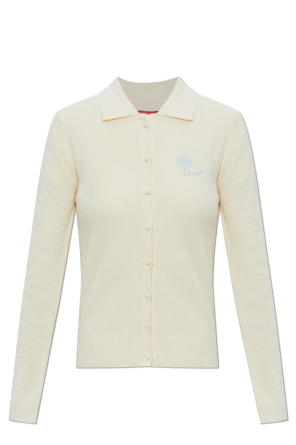 Cardigan with logo