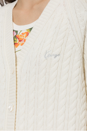 Kenzo Cardigã com malha decorativa