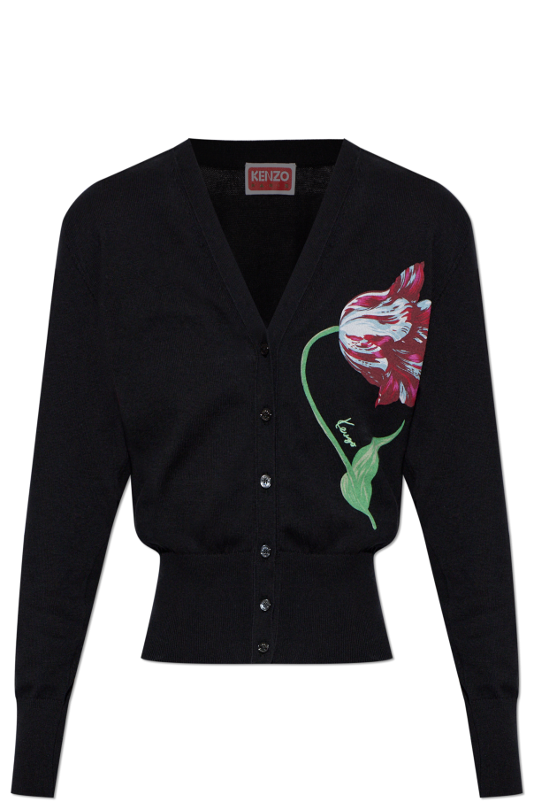Kenzo Cardigan with floral motif