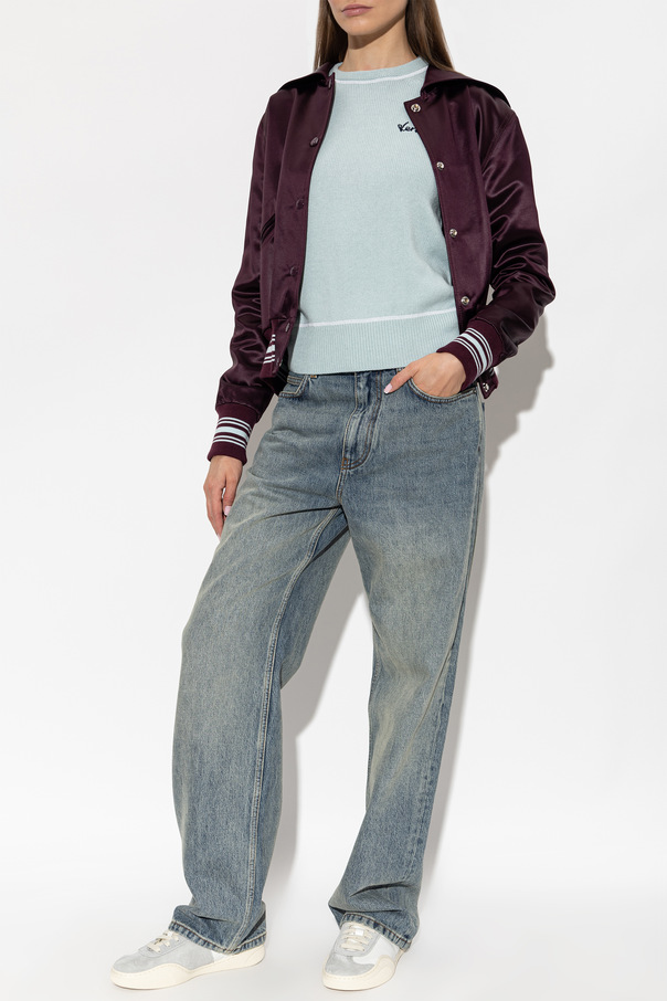 Kenzo Jersey de lana con logo cosido