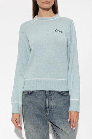 Kenzo Jersey de lana con logo cosido